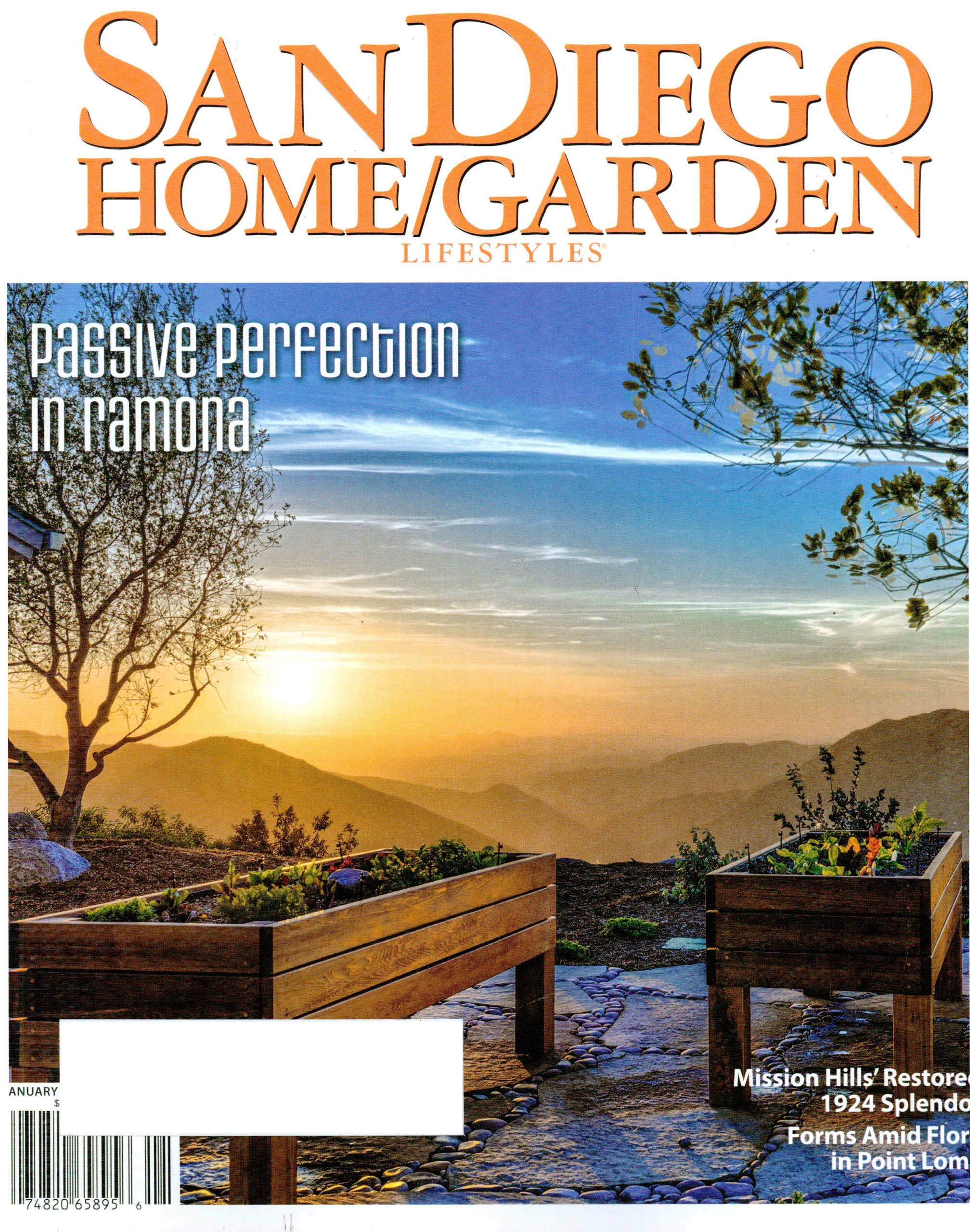 San Diego Home & Garden, Usa, January 2017 Press Henge